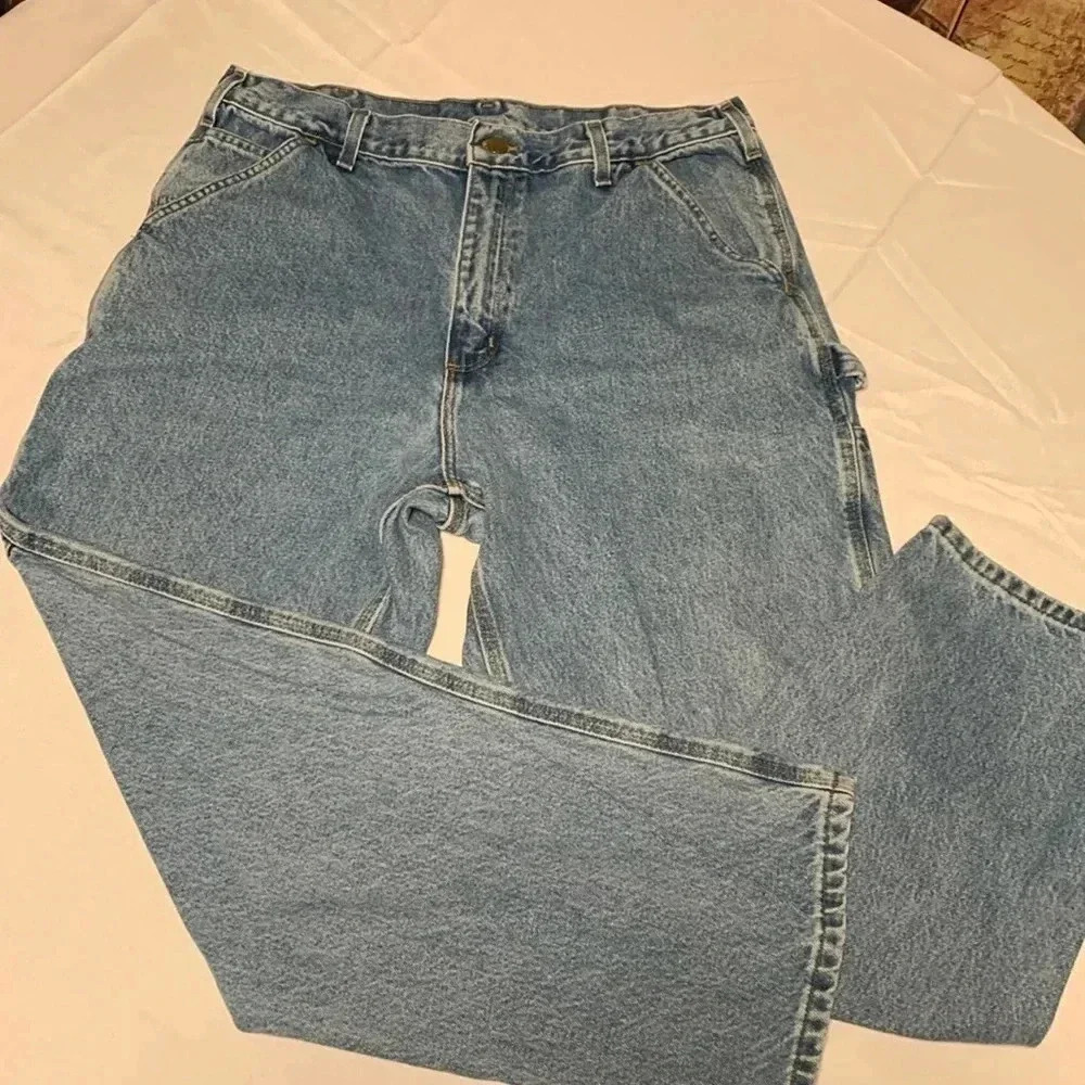 Carhartt B237 - Signature Denim Loose-Original Fit Jean 38x30 38 x 30 EUC